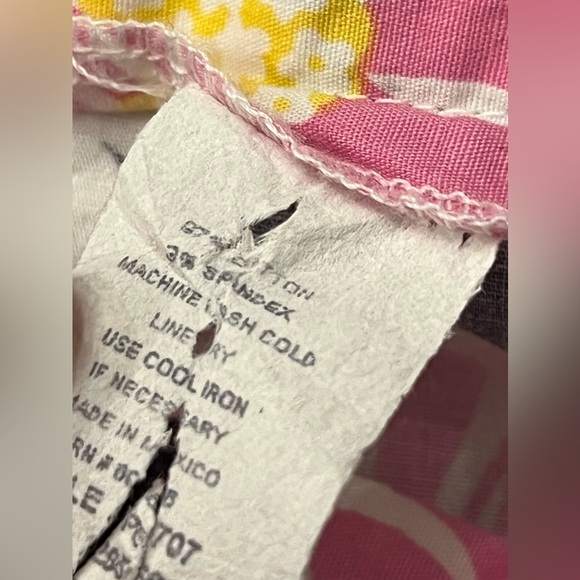 Star City Y2K Pink Black Floral Daisy A Line Knee Length Skirt Sz 7 Barbiecore - Picture 10 of 11